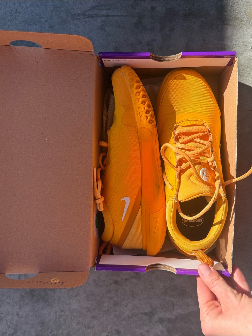 Nike Bright Orange Low-Top Athletic Sneakers